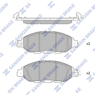 Колодки тормозные дисковые SANGSIN SP1713