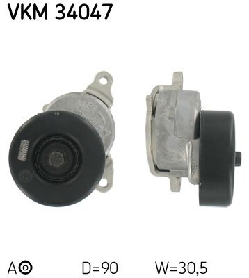 Ролик поликлинового ремня натяжной SKF VKM34047