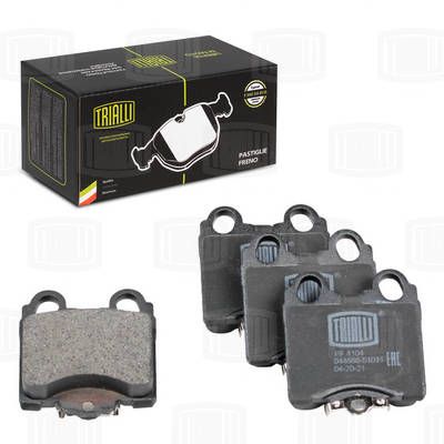 Колодки тормозные дисковые задние TRIALLI PF4104
