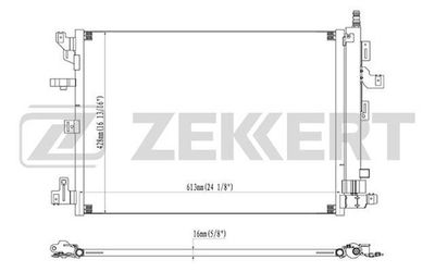 Радиатор кондиционера Zekkert MK3111