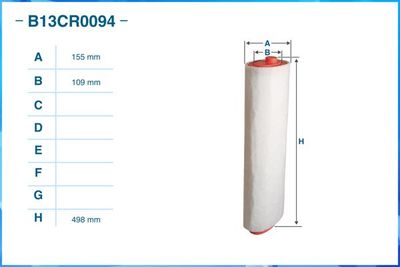 Фильтр воздушный CWORKS B13CR0094