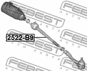 Тяга рулевая FEBEST 2522B9
