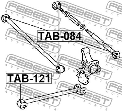 Сайлентблок заднего поперечного рычага FEBEST TAB084