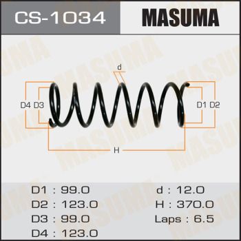 Пружина подвески Masuma CS1034
