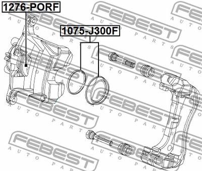 Ремкомплект суппорта тормозного FEBEST 1075J300F
