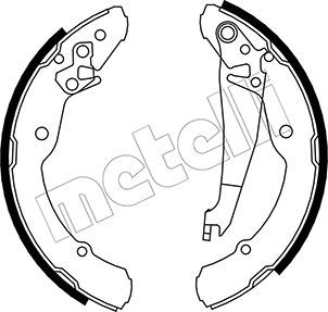 Колодки тормозные барабанные METELLI 530379