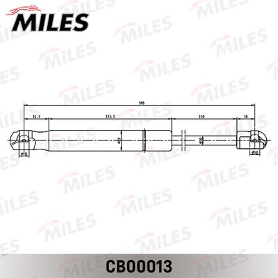 Амортизатор багажника Miles CB00013