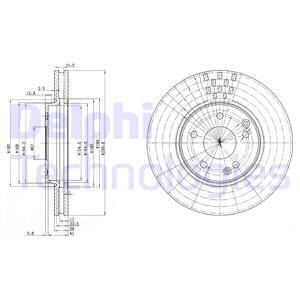 Диск тормозной DELPHI BG3396
