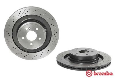 Диск тормозной задний перфорированный BREMBO 09A82211