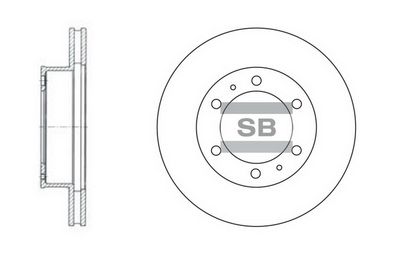 Диск тормозной передний SANGSIN SD4011