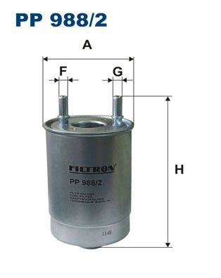 Фильтр топливный FILTRON PP9882