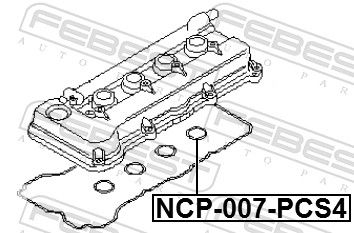 Прокладка свечного колодца NISSAN 1327653Y0A
