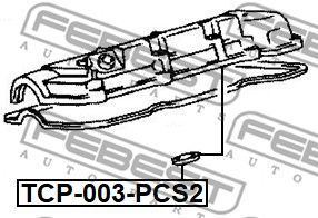 Кольцо уплотнительное свечного колодца FEBEST TCP003PCS2