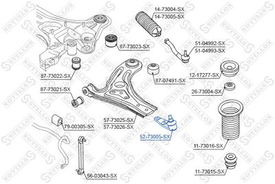 Опора шаровая STELLOX 5273005SX