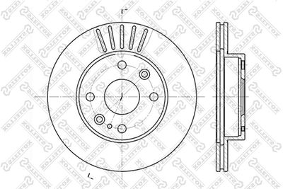 Диск тормозной передний STELLOX 60203223VSX