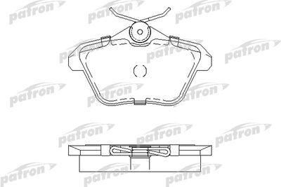 Колодки тормозные дисковые задние PATRON PBP995