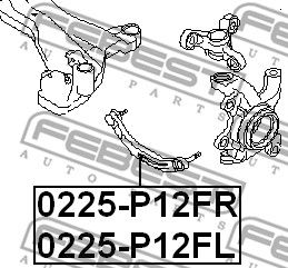 Рычаг подвески FEBEST 0225P12FR