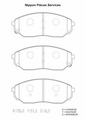 Колодки тормозные передние Mando MPK20NS