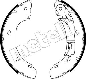 Колодки тормозные барабанные METELLI 530082