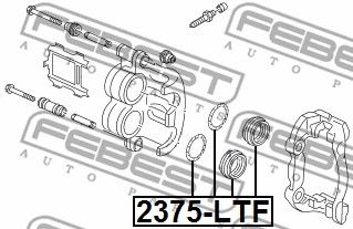Ремкомплект суппорта тормозного переднего FEBEST 2375LTF