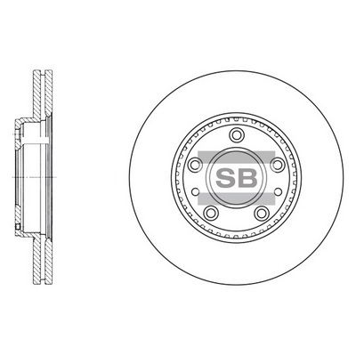 Диск тормозной SANGSIN SD4406
