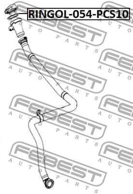 Прокладка маслозаливной горловины FEBEST RINGOL054PCS10