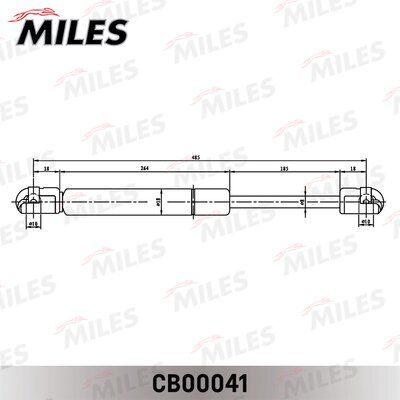 Амортизатор багажника Miles CB00041
