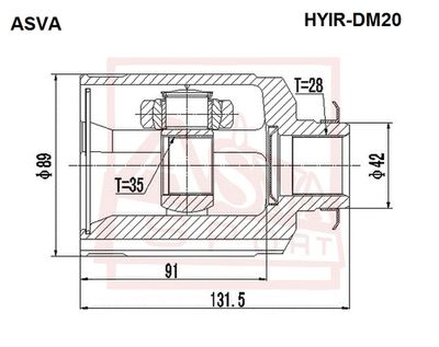 ШРУС вала колеса Hyundai/Kia 495822W050