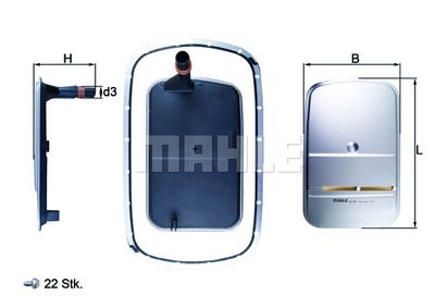 Фильтр АКПП MAHLE HX165KIT