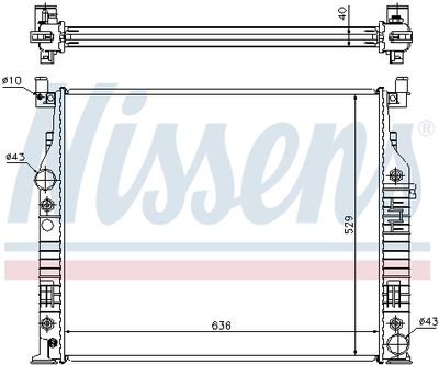 Радиатор системы охлаждения NISSENS 62576A