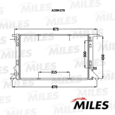 Радиатор Miles ACRM379