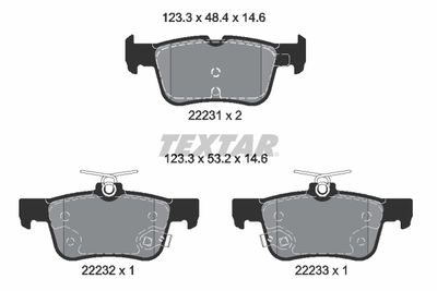 Колодки тормозные дисковые TEXTAR 2223103