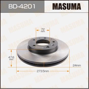 Диск тормозной Masuma BD4201