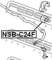 Втулка стабилизатора переднего FEBEST NSBC24F