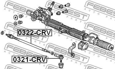 Наконечник рулевой тяги FEBEST 0321CRV