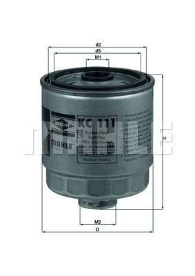 Фильтр топливный MAHLE KC111