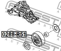 Ролик обводной FEBEST 0288R51