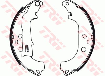 Колодки тормозные барабанные TRW GS8738