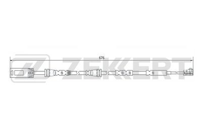 Датчик износа тормозных колодок Zekkert BS8075