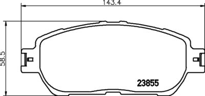 Колодки тормозные дисковые передние Nisshinbo NP1024