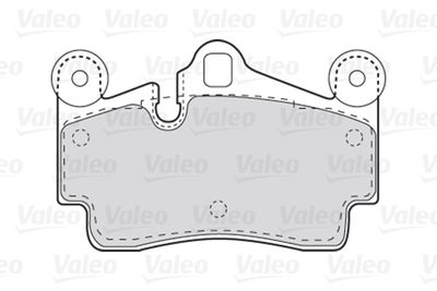 Комплект колодок для дискового тормоза VALEO 301770