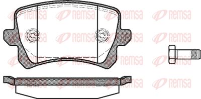 Колодки тормозные задние REMSA 134200