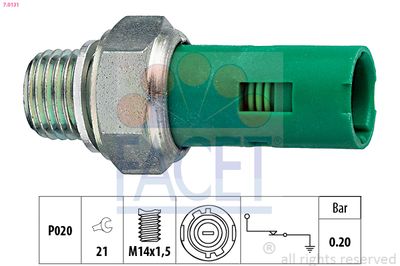 Датчик давления масла FACET 70131