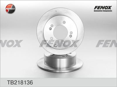Диск тормозной задний FENOX TB218136