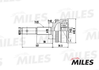 ШРУС наружный Miles GA20291