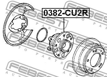 Ступица задняя FEBEST 0382CU2R