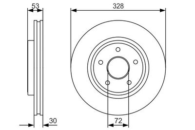 Диск тормозной BOSCH 0986479R48