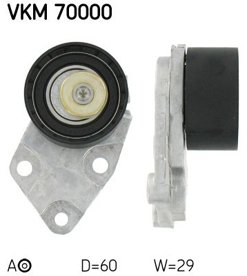 Ролик натяжителя ремня ГРМ SKF VKM70000
