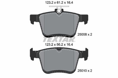 Колодки тормозные дисковые TEXTAR 2500801