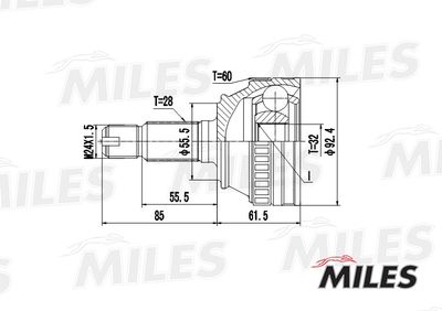 ШРУС наружный Miles GA20204